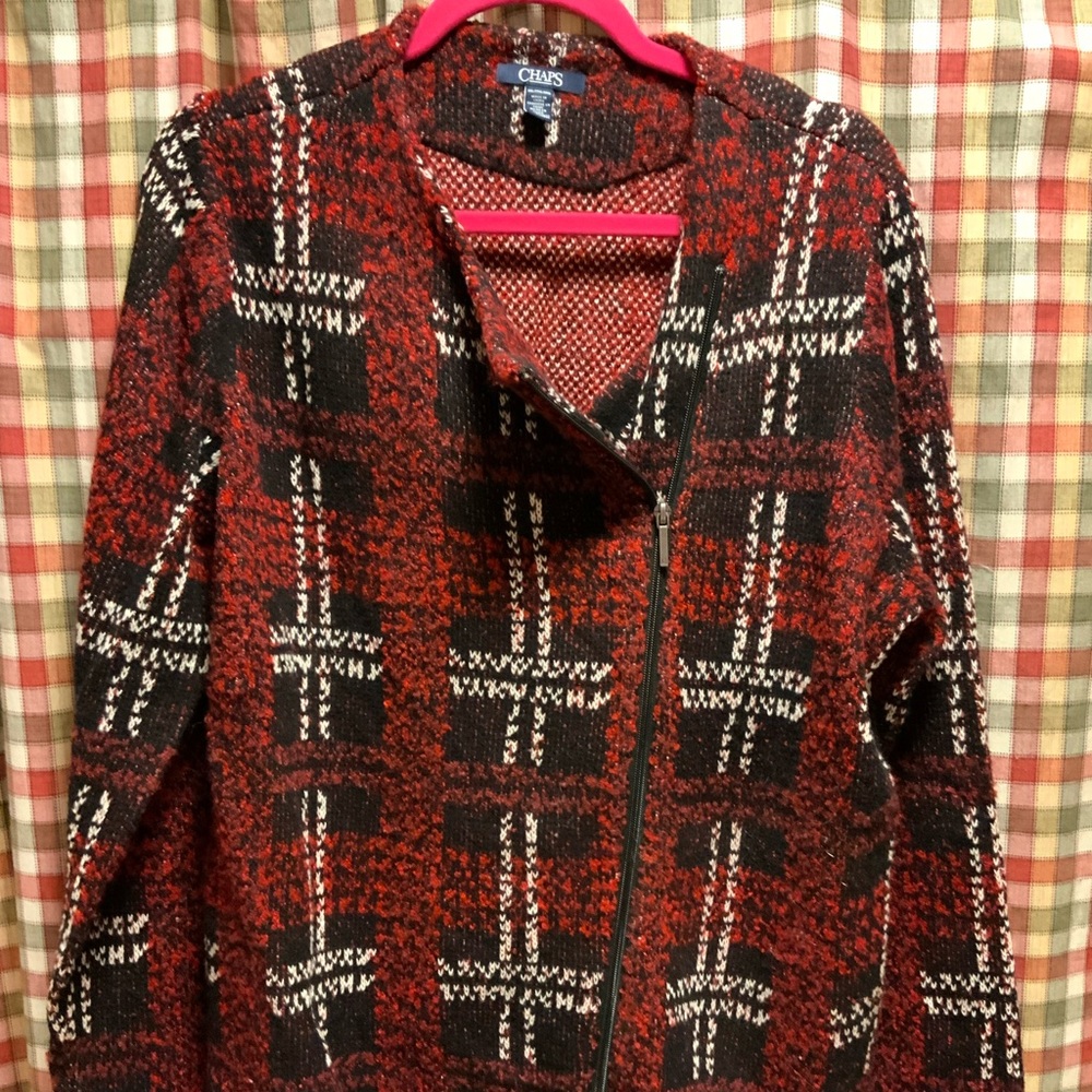 Chaps zip sweater